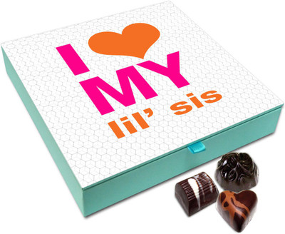 Chocholik Rakshabandan Gift Box - I Love My Lil Sister Chocolate Box For Brother / Sister - 9pc Truffles(108 g)
Chocholik Rakshabandan Gift Box - I Love My Lil Sister Chocolate Box For Brother / Sister - 9pc Truffles(108 g)