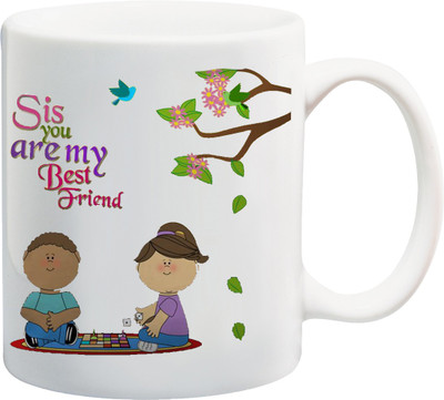 ME&YOU Raksha Bandhan Gift For Sister/ behan; sis you are my best friend printed Ceramic Mug(325 ml), Multicolor
ME&YOU Raksha Bandhan Gift For Sister/ behan; sis you are my best friend printed Ceramic Mug(325 ml), Multicolor