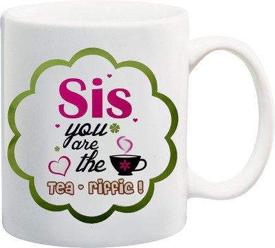 ME&YOU Raksha Bandhan Gift For Sister/ Behan; sis you are the tea reffic Ceramic Mug(325 ml), Multicolor
ME&YOU Raksha Bandhan Gift For Sister/ Behan; sis you are the tea reffic Ceramic Mug(325 ml), Multicolor