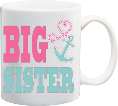 ME&YOU Raksha Bandhan Gift For Sis/ Behan; big sister printed Ceramic Mug(325 ml), Multicolor
ME&YOU Raksha Bandhan Gift For Sis/ Behan; big sister printed Ceramic Mug(325 ml), Multicolor