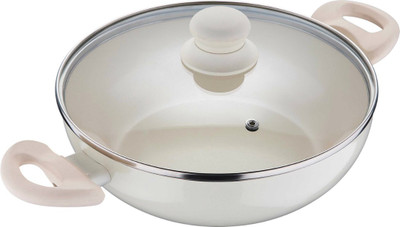 Bergner Bellini Pressed Kadhai 0 cm with Lid(Ceramic, Aluminium, Non-stick), Beige
Bergner Bellini Pressed Kadhai 0 cm with Lid(Ceramic, Aluminium, Non-stick), Beige