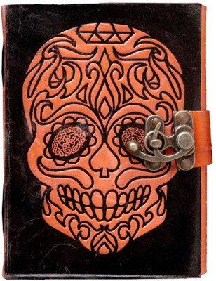 Anshika International A5 Journal(genuine leather handmade notebook, black & orange)
Anshika International A5 Journal(genuine leather handmade notebook, black & orange)