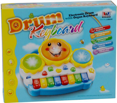 PRESENTSALE Electronic drums keyboard play melodious songs with flashing lights(Multicolor)
PRESENTSALE Electronic drums keyboard play melodious songs with flashing lights(Multicolor)
