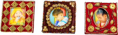CompetentCraft MDF Photo Frame(Red, Purple, 1 Photos)