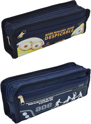Talesara Printed Pencil Box For Kids Boy and Girls - 2 Pcs. Combo Fancy stationary Pouch - PCMB400 Pouch(Blue)
Talesara Printed Pencil Box For Kids Boy and Girls - 2 Pcs. Combo Fancy stationary Pouch - PCMB400 Pouch(Blue)