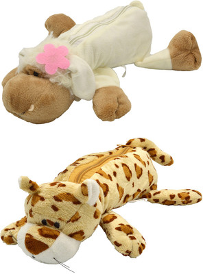 Talesara Dog and Tiger Animal Cotton Pencil Box For Kids Boy and Girls - 2 Pcs. Combo Fancy stationary Pouch - PCMB262 Pouch(Brown)
Talesara Dog and Tiger Animal Cotton Pencil Box For Kids Boy and Girls - 2 Pcs. Combo Fancy stationary Pouch - PCMB262 Pouch(Brown)