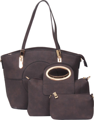The Ethnic Wears Spacious Shoulder Bag(Black, 14 inch)