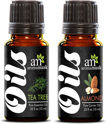 AromaMusk 100% Pure Tea Tree Essential Oil + Sweet Almond Carrier Oil - 10ml(10 ml)
AromaMusk 100% Pure Tea Tree Essential Oil + Sweet Almond Carrier Oil - 10ml(10 ml)