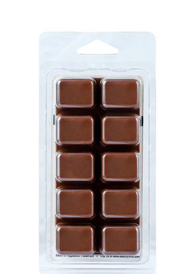 Ekam 10 cube wax melts Mahogany Candle(Brown, Pack of 1)