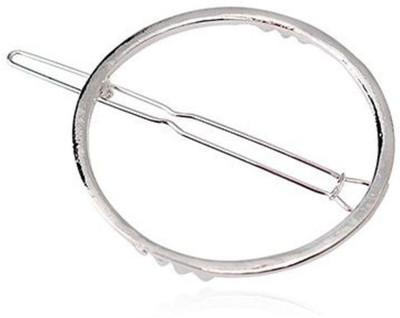 Toygully Silver Round Hair Back Pin Hair Clip(Silver)