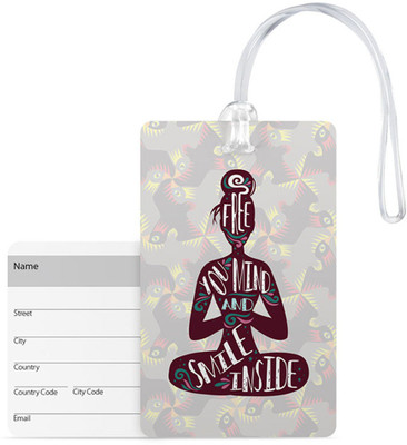100yellow Luggage Tags- Yoga Printed High Quality Pvc Tag With Silicon Strap- Ideal For Travel Luggage Tag(Multicolor)
100yellow Luggage Tags- Yoga Printed High Quality Pvc Tag With Silicon Strap- Ideal For Travel Luggage Tag(Multicolor)