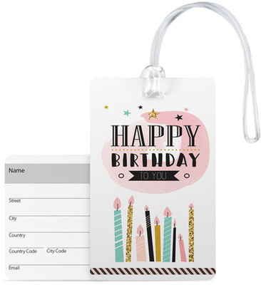 100yellow Luggage Tags Happy Birthday To You Print Premium Pvc Bag Tag With Silicon Strap -100Yellow Luggage Tag(Multicolor)
100yellow Luggage Tags Happy Birthday To You Print Premium Pvc Bag Tag With Silicon Strap -100Yellow Luggage Tag(Multicolor)