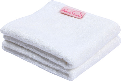 Mumma's Touch Cotton 400 GSM Bath Towel(Pack of 2, White), Off white