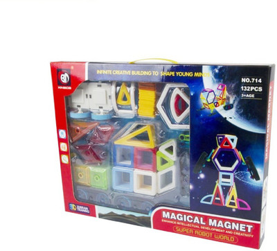 Powerpak Magical Magnet-132pcs Magnetic Super Robot World Learning Toy for kids (No.714)(Multicolor)
Powerpak Magical Magnet-132pcs Magnetic Super Robot World Learning Toy for kids (No.714)(Multicolor)