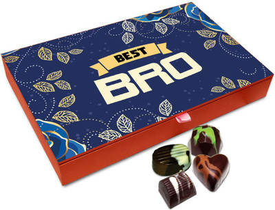 Chocholik Rakhi Gift Box - You Are The Best Bro Ever Chocolate Box For Brother / Sister - 12pc Truffles(144 g)
Chocholik Rakhi Gift Box - You Are The Best Bro Ever Chocolate Box For Brother / Sister - 12pc Truffles(144 g)