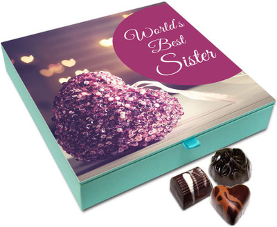 Chocholik Rakhi Gift - You'll Always Be The Best Sister Chocolate Box For Brother / Sister - 9pc Truffles(108 g)
Chocholik Rakhi Gift - You'll Always Be The Best Sister Chocolate Box For Brother / Sister - 9pc Truffles(108 g)