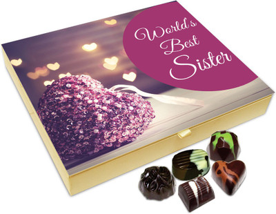 Chocholik Rakhi Gift - You'll Always Be The Best Sister Chocolate Box For Brother / Sister - 20pc Truffles(240 g)
Chocholik Rakhi Gift - You'll Always Be The Best Sister Chocolate Box For Brother / Sister - 20pc Truffles(240 g)
