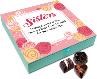 Chocholik Rakhi Gift Box - Having Is Having A Best Friend Chocolate Box For Brother / Sister - 9pc Truffles(108 g)
Chocholik Rakhi Gift Box - Having Is Having A Best Friend Chocolate Box For Brother / Sister - 9pc Truffles(108 g)