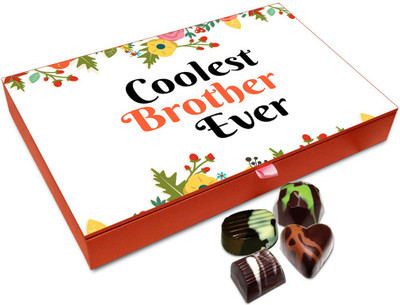 Chocholik Rakhi Gift - You Are The Coolest Brother Ever Chocolate Box For Brother / Sister - 12pc Truffles(144 g)
Chocholik Rakhi Gift - You Are The Coolest Brother Ever Chocolate Box For Brother / Sister - 12pc Truffles(144 g)