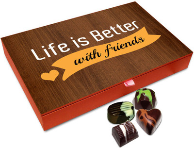Chocholik Friendship Gift Box - Life Is Much Better With Amazing Friends Chocolate Box For Friends - 12pc Truffles(144 g)
Chocholik Friendship Gift Box - Life Is Much Better With Amazing Friends Chocolate Box For Friends - 12pc Truffles(144 g)
