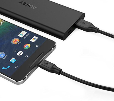 Aukey CB-CMD3 Micro USB Cable(Mobile, Black, Sync and Charge Cable)