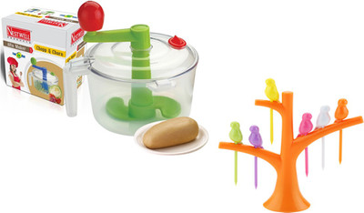 Nestwell AATA MAKER WITH FRUIT FORK KITCHEN TOOL SET Plastic Spiral Dough Maker(Multicolor)
Nestwell AATA MAKER WITH FRUIT FORK KITCHEN TOOL SET Plastic Spiral Dough Maker(Multicolor)