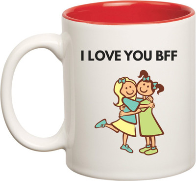 Huppme I Love You Best Friend Forever Inner Red Coffee Ceramic Mug(350 ml), Red;white
Huppme I Love You Best Friend Forever Inner Red Coffee Ceramic Mug(350 ml), Red;white