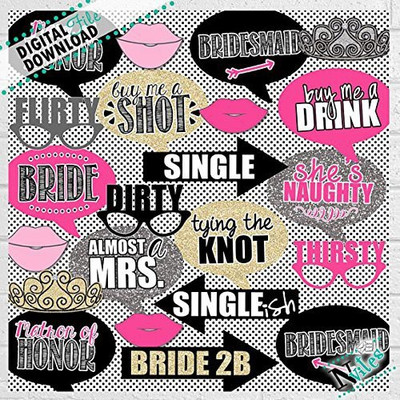 PARTY PROPZ BACHELORETTE DECORATION/PACK OF 22/ BACHELORETTE PARTY SUPPLIES Photo Booth Board(Birthday, Party, Bachelorette)
PARTY PROPZ BACHELORETTE DECORATION/PACK OF 22/ BACHELORETTE PARTY SUPPLIES Photo Booth Board(Birthday, Party, Bachelorette)