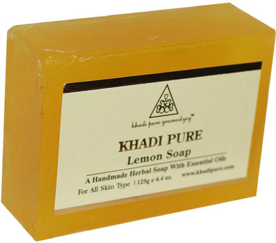 Khadi Pure Herbal Lemon Soap(125 g)