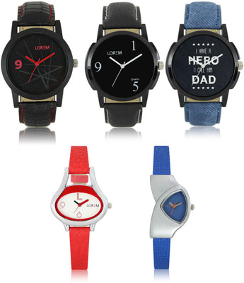 LOREM W06-6-7-8-206-208 New Stylish Best Designer Combo Hand Watch - For Men & Women
LOREM W06-6-7-8-206-208 New Stylish Best Designer Combo Hand Watch - For Men & Women