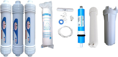 Shopping Store 1 Year RO service Kit with Inline set tfc membrane Solid Filter Cartridge(0.001, Pack of 11)
Shopping Store 1 Year RO service Kit with Inline set tfc membrane Solid Filter Cartridge(0.001, Pack of 11)