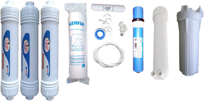 Shopping Store 1 Year RO service Kit with Inline set and earth100 gpd membrane Solid Filter Cartridge(0.001, Pack of 11)
Shopping Store 1 Year RO service Kit with Inline set and earth100 gpd membrane Solid Filter Cartridge(0.001, Pack of 11)