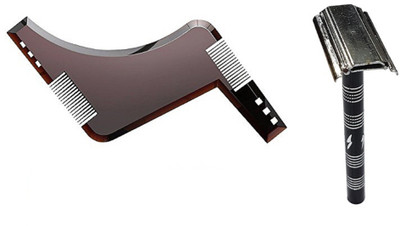 Kabello Beard Comb & Shaving Razor For Men(Set of 1)