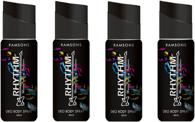 Ramsons Deo Rhythm Black 40ML Combo 4 Pcs Body Spray - For Men & Women(160 ml, Pack of 4)
Ramsons Deo Rhythm Black 40ML Combo 4 Pcs Body Spray - For Men & Women(160 ml, Pack of 4)
