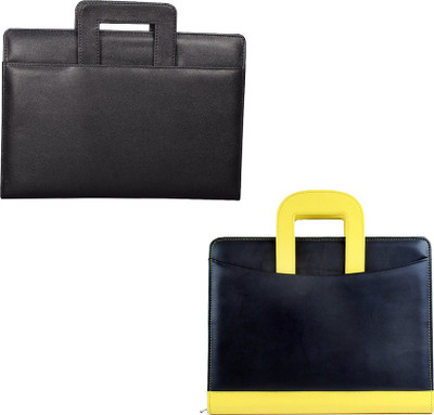COI leatherite black and black/yellow briefcase file and folder for certificate and documents for students portfolio with zip expending file folder ( set of 2 )(Set Of 2, Black, Yellow)
COI leatherite black and black/yellow briefcase file and folder for certificate and documents for students portfolio with zip expending file folder ( set of 2 )(Set Of 2, Black, Yellow)