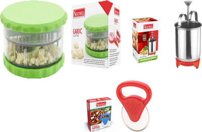 Nestwell GARLIC CRUSHER WITH MENDUWADA MAKER WITH PIZZA CUTTER GARLIC CRUSHER WITH MENDUWADA MAKER WITH PIZZA CUTTER Multicolor Kitchen Tool Set(Multicolor)
Nestwell GARLIC CRUSHER WITH MENDUWADA MAKER WITH PIZZA CUTTER GARLIC CRUSHER WITH MENDUWADA MAKER WITH PIZZA CUTTER Multicolor Kitchen Tool Set(Multicolor)