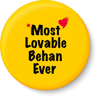 PEACOCKRIDE Most Lovable Behan Ever I Raksha Bandhan Gifts Fridge Magnet Fridge Magnet Pack of 1(Multicolor)
PEACOCKRIDE Most Lovable Behan Ever I Raksha Bandhan Gifts Fridge Magnet Fridge Magnet Pack of 1(Multicolor)