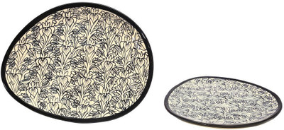 caffeine Snack Oval Plate 11 Inch Stoneware in Black Peru Handmade Dinner Plates(Pack of 2)
caffeine Snack Oval Plate 11 Inch Stoneware in Black Peru Handmade Dinner Plates(Pack of 2)