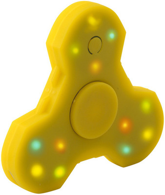 Sirius Toys Tri Hand Fidget Spinner With LED and Bluetooth Speaker(Yellow)