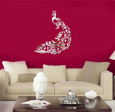 naveed arts Acrylic Sticker Sticker(Pack of 1, Silver