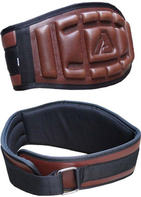 APRODO GYM BELT HEAVY WEIGHT EMBOSSED Waist Support(Brown