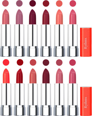 Rythmx Creamy Matte Lipstick 015(Orange Fever, Plum, Maroon, Radish Maroon, Light Orange, Peach, Orange, Red, Peach, Brick Red, Peach, Magenta, 48 g)
Rythmx Creamy Matte Lipstick 015(Orange Fever, Plum, Maroon, Radish Maroon, Light Orange, Peach, Orange, Red, Peach, Brick Red, Peach, Magenta, 48 g)