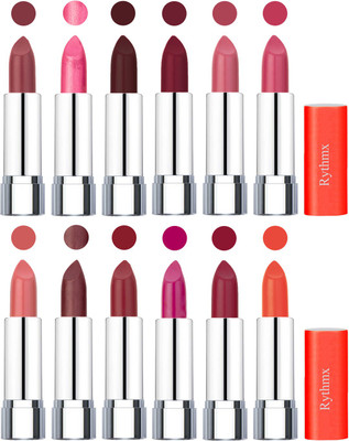 Rythmx Creamy Matte Lipstick 015(Nude, Dark Pink, Coffee, Brick Red, Peach, Magenta, Matelic Peach, Matelic Coffee, Red, Dark Pink, Maroon Rebel, Orange, 48 g)
Rythmx Creamy Matte Lipstick 015(Nude, Dark Pink, Coffee, Brick Red, Peach, Magenta, Matelic Peach, Matelic Coffee, Red, Dark Pink, Maroon Rebel, Orange, 48 g)
