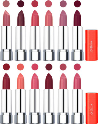 Rythmx Creamy Matte Lipstick 004(Nude, Maroon, Rose, Orange Fever, Plum, Maroon, Radish Maroon, Light Orange, Peach, Brick Red, Peach, Magenta, 48 g)
Rythmx Creamy Matte Lipstick 004(Nude, Maroon, Rose, Orange Fever, Plum, Maroon, Radish Maroon, Light Orange, Peach, Brick Red, Peach, Magenta, 48 g)