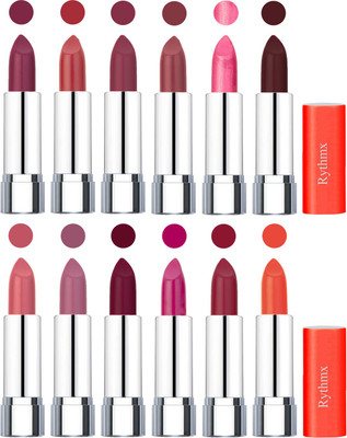 Rythmx Creamy Matte Lipstick 012(Dark Purple, Coral, Mauve, Nude, Dark Pink, Coffee, Orange Fever, Plum, Maroon, Dark Pink, Maroon Rebel, Orange, 48 g)
Rythmx Creamy Matte Lipstick 012(Dark Purple, Coral, Mauve, Nude, Dark Pink, Coffee, Orange Fever, Plum, Maroon, Dark Pink, Maroon Rebel, Orange, 48 g)