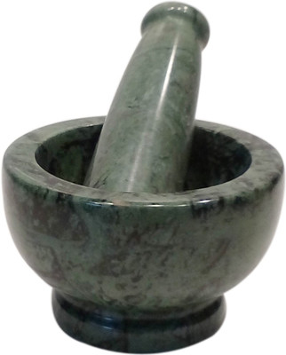 VRS Natural Marble Mortar and Pestle/ Okhali Musali / Khallad Musali / Simple Mortar And Pestle / Crushing and Grinding Pestle / Masala Kutani / Masher / Spice crusher / Spice Grinder / Medicine Crusher Marble Masher(Green, Pack of 1)
VRS Natural Marble Mortar and Pestle/ Okhali Musali / Khallad Musali / Simple Mortar And Pestle / Crushing and Grinding Pestle / Masala Kutani / Masher / Spice crusher / Spice Grinder / Medicine Crusher Marble Masher(Green, Pack of 1)