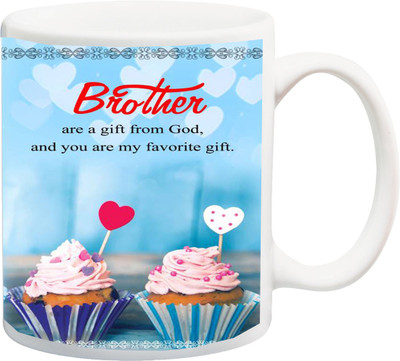 ME&YOU Raksha Bandhan Gifts For Bro/ Bhai; Brother Are A Gift From God Printed Ceramic Mug(325 ml), Multicolor
ME&YOU Raksha Bandhan Gifts For Bro/ Bhai; Brother Are A Gift From God Printed Ceramic Mug(325 ml), Multicolor