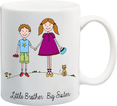 ME&YOU Raksha Bandhan Gift for behan; Little Brother Big Sister Printed Ceramic Mug(325 ml), Multicolor
ME&YOU Raksha Bandhan Gift for behan; Little Brother Big Sister Printed Ceramic Mug(325 ml), Multicolor