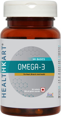 Healthkart Omega 3 1000mg (with 180mg EPA and 120mg DHA) Fish Oil Supplement(90 No)
Healthkart Omega 3 1000mg (with 180mg EPA and 120mg DHA) Fish Oil Supplement(90 No)
