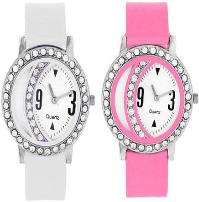 Miss Perfect Diamond Studded Pink and White Girls Gift Fancy watch Watch - For Women
Miss Perfect Diamond Studded Pink and White Girls Gift Fancy watch Watch - For Women